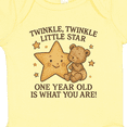thumbnail image 4 of Inktastic Twinkle Twinkle Little Star One Year Old Birthday Boys or Girls Baby Bodysuit, 4 of 5