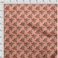 thumbnail image 3 of oneOone Georgette Viscose Fabric Leaves|Bird & Floral Block Print Sewing Fabric BTY 42 Inch Wide, 3 of 4