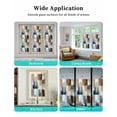thumbnail image 6 of Window Privacy Film Abstract Gray Brown Stained Glass Window Film Decorative Sun Block Window Cover Oil Painting Color Blocks Window Clings Static Adhesive Sticker for Bathroom 17.7"x39.3", 6 of 7