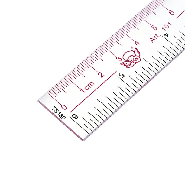 Clear Plastic Ruler, Standard/metric, 6 Long, Clear, 2/pack | Bundle of 5  Packs