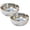 Silverx2, variant on CSSJKYJ Metal Mixing Bowls Stainless Basin 12.6 Inch Large Mixing Bowl Portable Dish Tub Foot Soak Tub Washtub Dishpan for Kitchen Bathroom