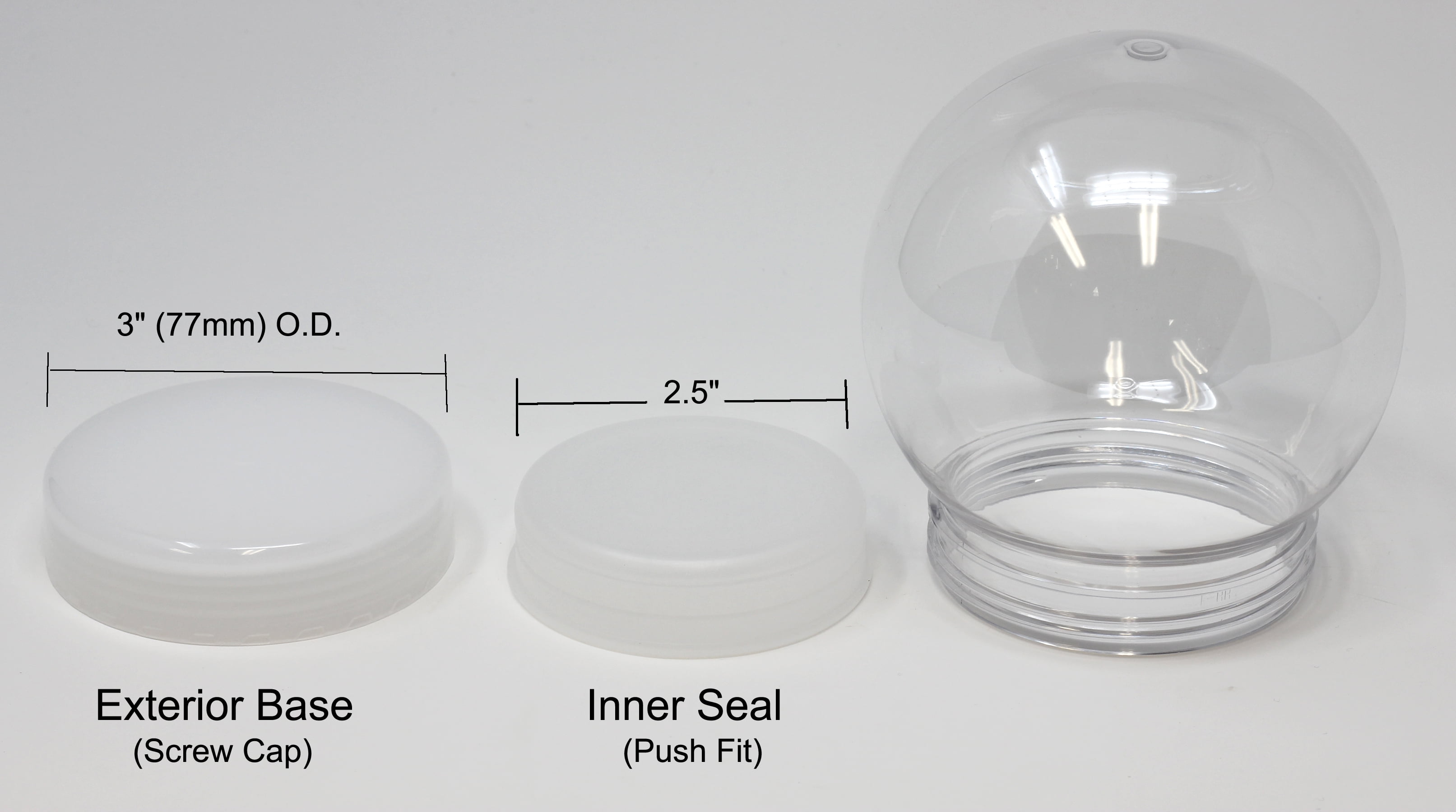 Norlake NOR094914 Plastic Coated Glass Globe - Replacement Light Cover