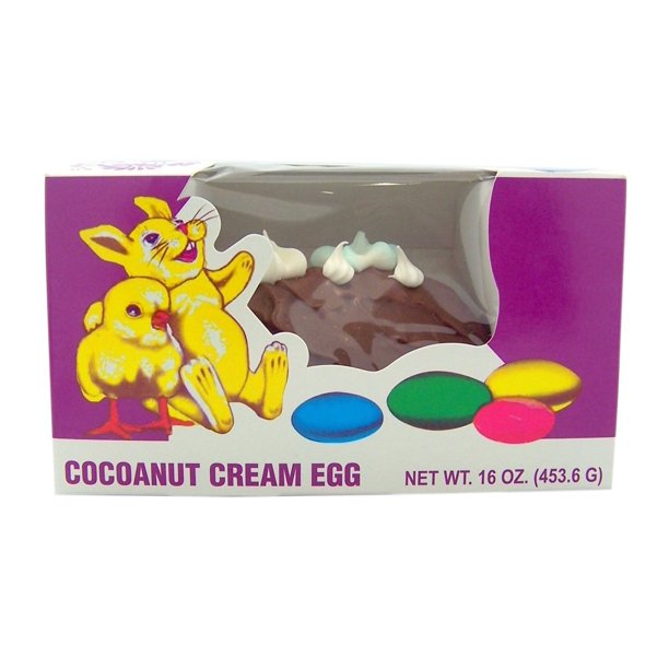 Lerro's Milk Chocolate Coconut Cream Filled Easter Egg, 16 oz