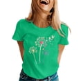 thumbnail image 2 of Ruyang Women's Sunflower Graphic T Shirts Short Sleeve Crewneck Summer Tops Casual Loose Plus Size Tee Shirts 2024 Trendy Clothes, 2 of 4
