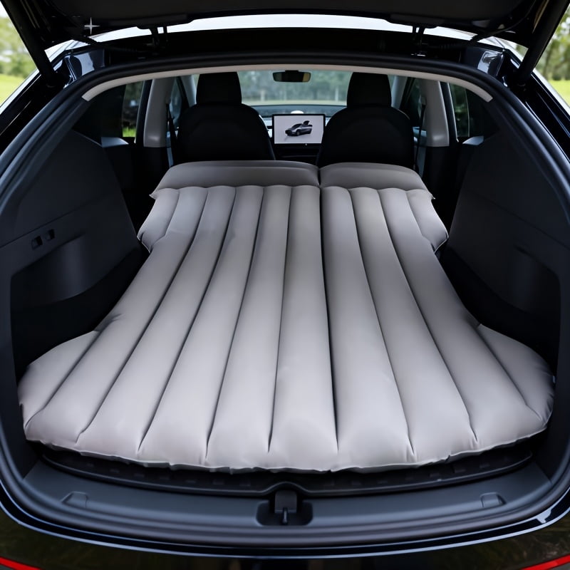 Fanruina Premium Inflatable Car Bed, featuring cloud-soft flocked surface for superior comfort
