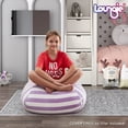 thumbnail image 3 of Loungie Lavender Bean Bag Covers - Microfiber | Storage | Stuffed Animal 32"x32", 3 of 8