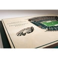 thumbnail image 4 of Philadelphia Eagles 17'' x 13'' 5-Layer StadiumViews 3D Wall Art, 4 of 5