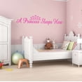 thumbnail image 2 of Holiday Gift Girls A Princess Sleeps here Cute Girly Wall Decal Decoration Girly Princess Vinyl Stickers for Girls Room Lasts Years and Easily Removable - Size: 45 in x 10 in, 2 of 3