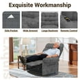 thumbnail image 4 of 3 Motor Lift Chair for Elderly, LEGAHOME Easy Stand Assist Electric Power Lift Recliner with Side Pocket, Home Theater Recliners for Living Room, Chenille Fabric, 350 lbs Capacity, Gray, 4 of 10