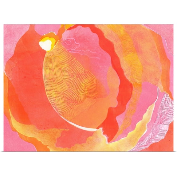 Great BIG Canvas | Rolled Carolyn Roth Poster Print entitled Cabbage Rose I