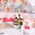 thumbnail image 2 of Kmbangi Christmas Small Village Houses, Cute LED Light Up Snow House Scene Figurine Tabletop Decorations for Home, 2 of 6