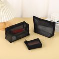 thumbnail image 2 of bestolf Mesh Cosmetic Bag Purse Organizer Pouch See-Through Makeup Bag Toiletry Organizer for Skincare Products Cosmetics (Large ), 2 of 8