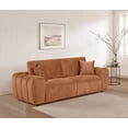 thumbnail image 2 of Burnett Chenille Upholstered Wide Arm Sofa Burnt Orange, 2 of 10