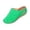 Green, variant on Lightweight Everyday Shoes, Comfort Walking Shoes, Clogs for Women's Leather Mules Comfortable Non Slip Wedge Slip-On Closed Toe Sandals Summer Casual Walking Platform Slides, Black 7
