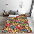 thumbnail image 4 of Book Lovers Blanket Gift Book Reading Librarian Gifts Throw Blanket 60"x80" Book Club Gifts for Reading Lover Bookish Book Lover Sofa Couch Living Room Bed Camping Travel Graduation Blanket Gift, 4 of 6