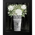 thumbnail image 2 of Jacobs, Cindy 20x24 Black Modern Framed Museum Art Print Titled - Punched Tin Floral III, 2 of 5