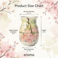 thumbnail image 2 of EFISPSS 8 Inch Pink Blossom Branch Ceramic Flower Vase, Vintage Hand Painted Vase for Kitchen Shelf, Living Room Decor, 2 of 7