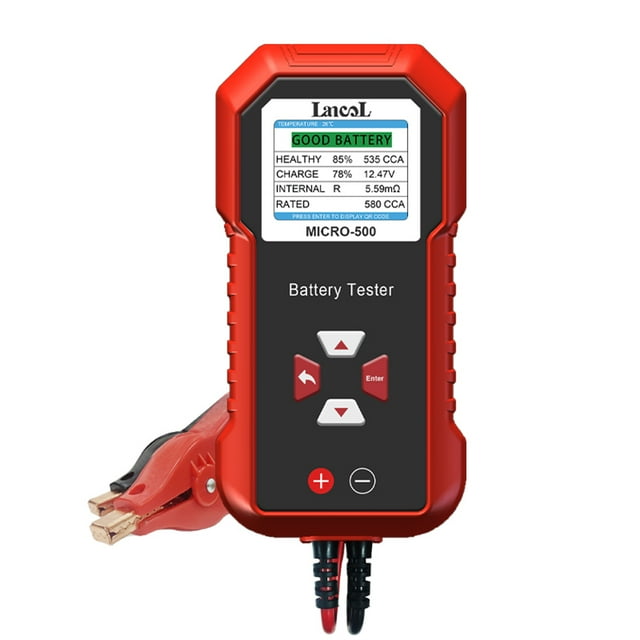 LCD Color Display Car Motorbike Battery Cranking Charging Tester 12.0V -acid Lithium Battery Support 8 Languages