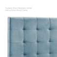 thumbnail image 4 of Paisley Tufted Full / Queen Upholstered Performance Velvet Headboard - Sea Blue, 4 of 4