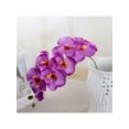 thumbnail image 3 of 8 Head Artificial Butterfly Orchid Silk Flower Bouquet Phalaenopsis Home Wedding Decor, 3 of 4