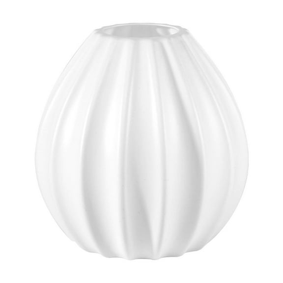 YFTDEF Pumpkin Shaped Plastic Flower Pot, 5.51x3.94x3.94in, White Decorative Vase, Festive Decor for Halloween and Thanksgiving, Indoor or Outdoor Planting