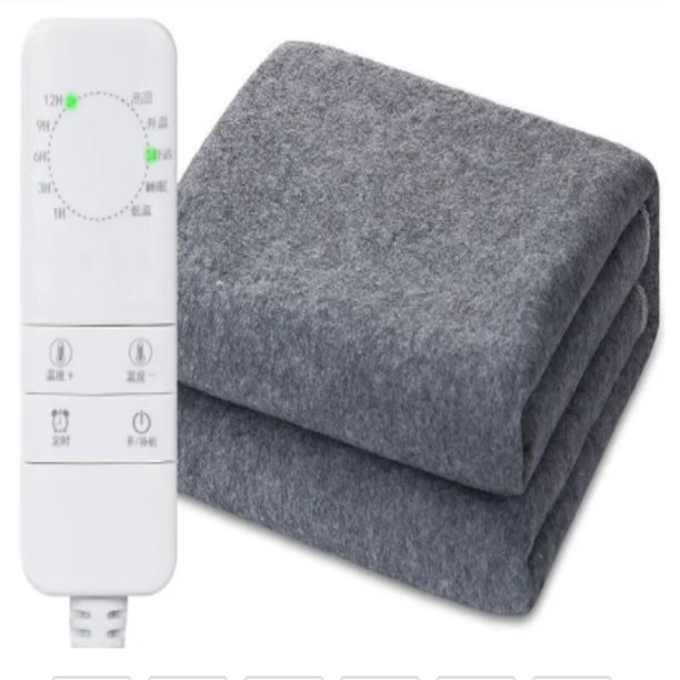 Manta eléctrica cálida de 220V, Manta calefactora de Control inteligente para invierno