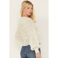 thumbnail image 4 of Shyanne Women's Floral Embroidered Chiffon Ruffle Blouse - SWHO22W64   US, 4 of 4
