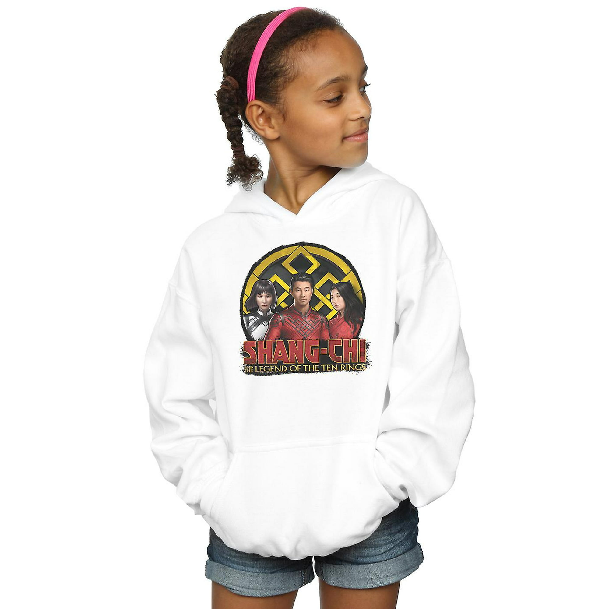 Marvel Girls Shang Chi And The Legend Of The Ten Rings Group Logo Emblem Hoodie