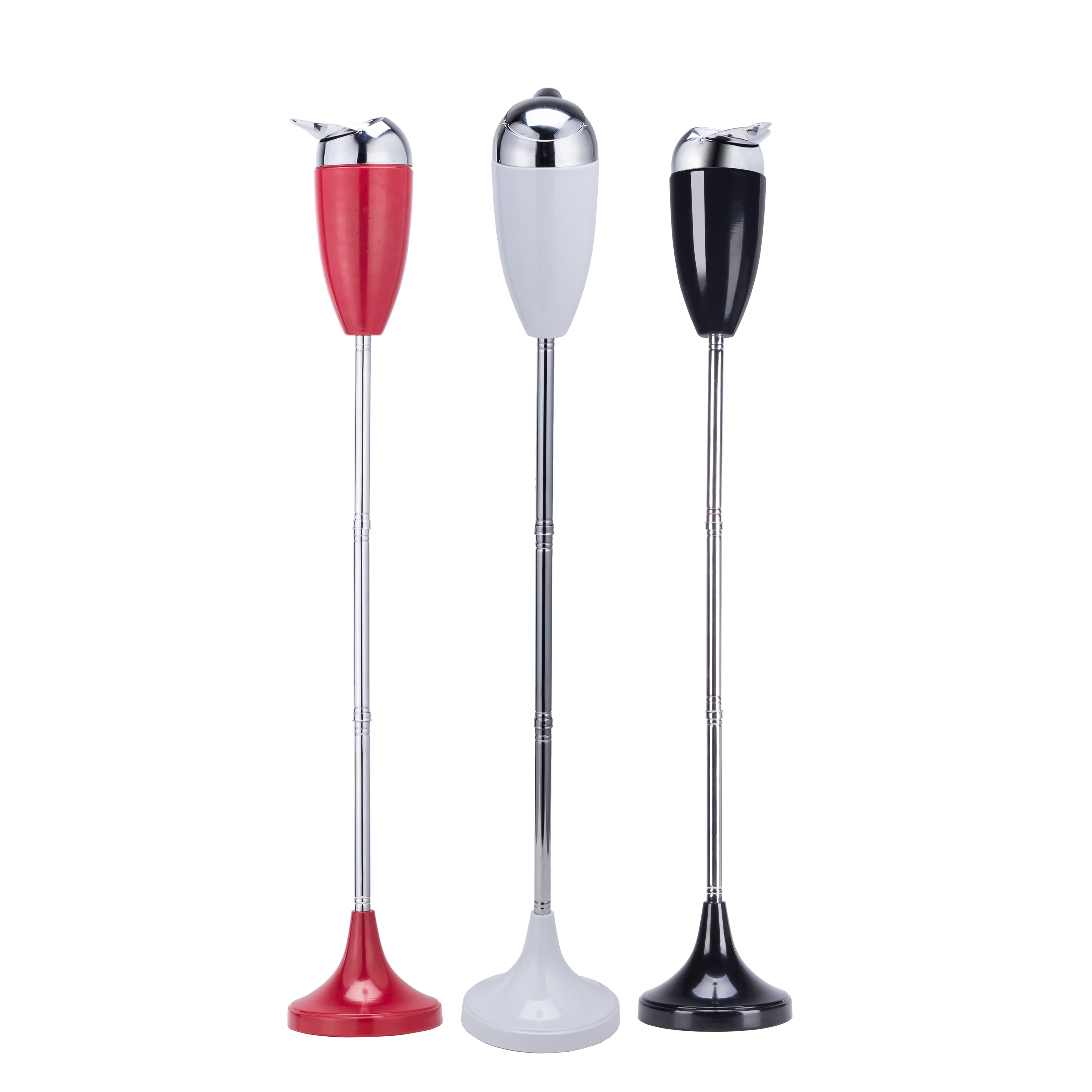 Contemporary Outdoor Standing Ashtray Telescopic Design Height