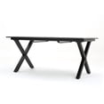 thumbnail image 5 of Noxx Outdoor 6 Seater Aluminum Dining Set with Expandable Table, Black and Gun Metal Gray, 5 of 11