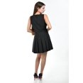 thumbnail image 3 of Vestido plisado diseño chaleco Roman Fashion /Juvenil, 14558 (Negro) negro G, 3 of 5