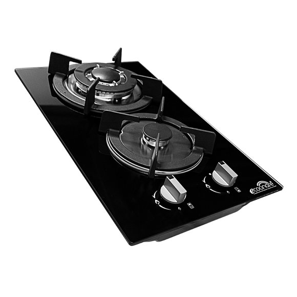 Parrilla de Gas de 2 Quemadores de Cristal ECOCINARE STUF-C2