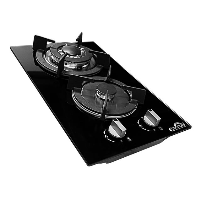 Parrilla de Gas de 2 Quemadores de Cristal ECOCINARE STUF-C2