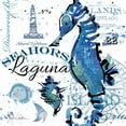 thumbnail image 2 of Paton, Julie 15x15 Black Ornate Wood Framed with Double Matting Museum Art Print Titled - Seahorse Laguna, 2 of 4