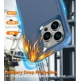 thumbnail image 2 of Diverbox for iPhone 14 Pro Case [Shockproof] [Dropproof] [Tempered Glass Screen + Camera Lens Protector],Heavy Duty Protection Phone Case Cover for Apple iPhone 14 Pro (Blue), 2 of 6