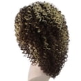 thumbnail image 3 of Pop Goddess | Women's Brown Color Curly Shoulder Length Trendy Pop Goddess Wig, 3 of 9
