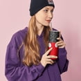 thumbnail image 2 of 20 oz Tumbler with Straw and Lid，Stainless Steel Double Wall Insulated Water Bottle, Cartoon Mouse Skinny Tumbler Vocation Gifts for Girls and Women, 2 of 6