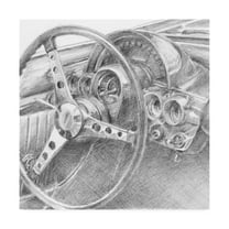Trademark Fine Art 'Behind the Wheel II' Canvas Art by Ethan Harper