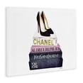 thumbnail image 2 of Stupell Industries Modern Glam Fashion Book Set Black Pump Heels Canvas Art, 20 x 16, by Amanda Greenwood, 2 of 7