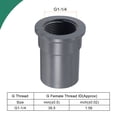 thumbnail image 3 of Uxcell Water Pipe Connectors G Female Thread ID DN Straight Tube Fitting Adapter G1-1/4, 3 of 5