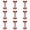 Red, variant on 10 Pcs Aluminum Alloy Fishbone Tent Stakes Deck Anchor Pegs with Spring Rope Buckle Hook, Windproof Camping Pegs for Wood Platform, Secure Tent Anchors for Outdoor Hiking 3Inch