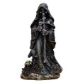 thumbnail image 1 of Figura de resina con forma de esqueleto de Grim Reaper, 15 cm, con cruz para Halloween, 1 of 1