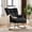 Black, variant on AUNEKIV Nursery Rocking Chair, Teddy Accent Armchair with High Backrest, Upholstered Glider Rocker for Living Room, Bedrooms, Playroom, Green