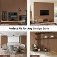 thumbnail image 4 of Plank & Hue 4Pcs 94.5"x12.6" Wood Soundproof Wall Panels Wood Slat Acoustic Panels, Classic Brown, 4 of 6