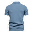 thumbnail image 4 of UVEASISHA Big and Tall Polos Shirts for Men,Men Golf Polos Shirts Short Sleeve Plain Solid Quick Dry Moisture Wicking 4-Way Stretch Summer Athletic Polos Shirts,Sky Blue M, 4 of 9