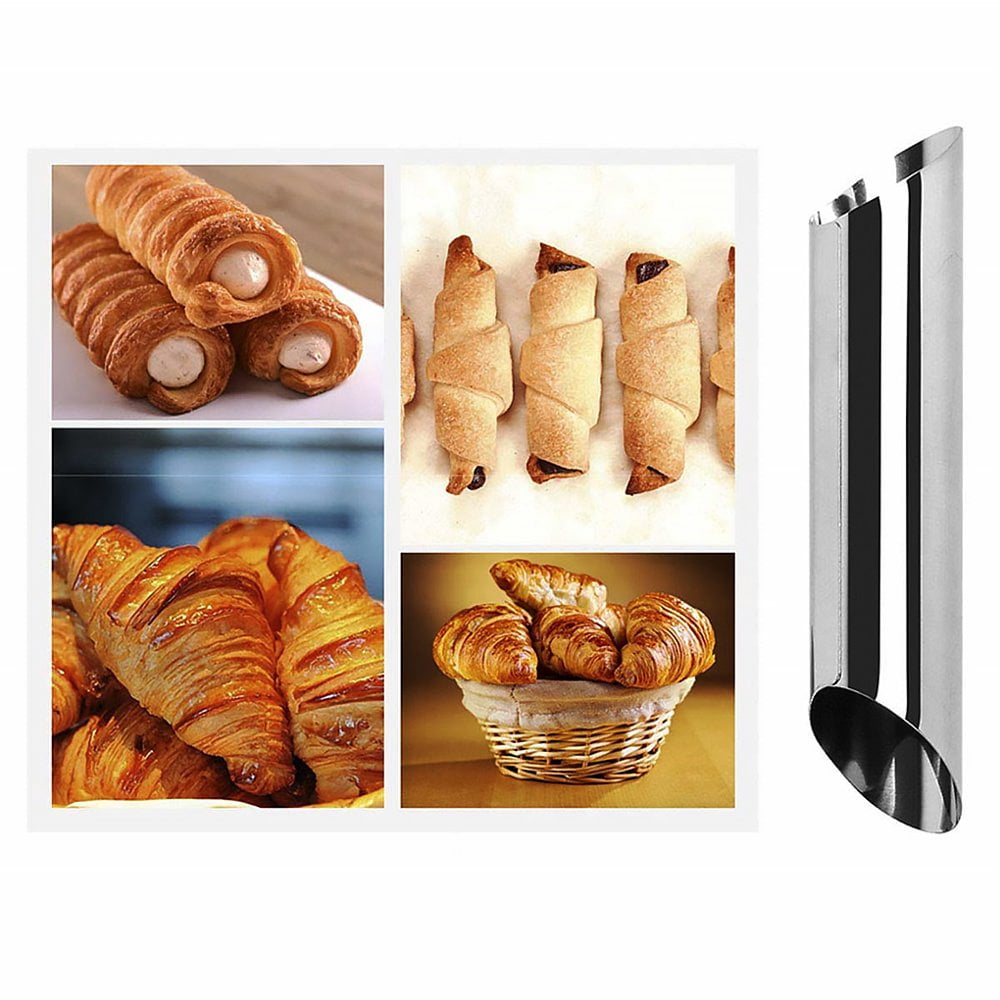 Moule à Cannoli En Acier Inoxydable - Lot De 20 Cônes + Brosse - Pour Pâtisserie, Croissants, Cônes Glacés - 3
