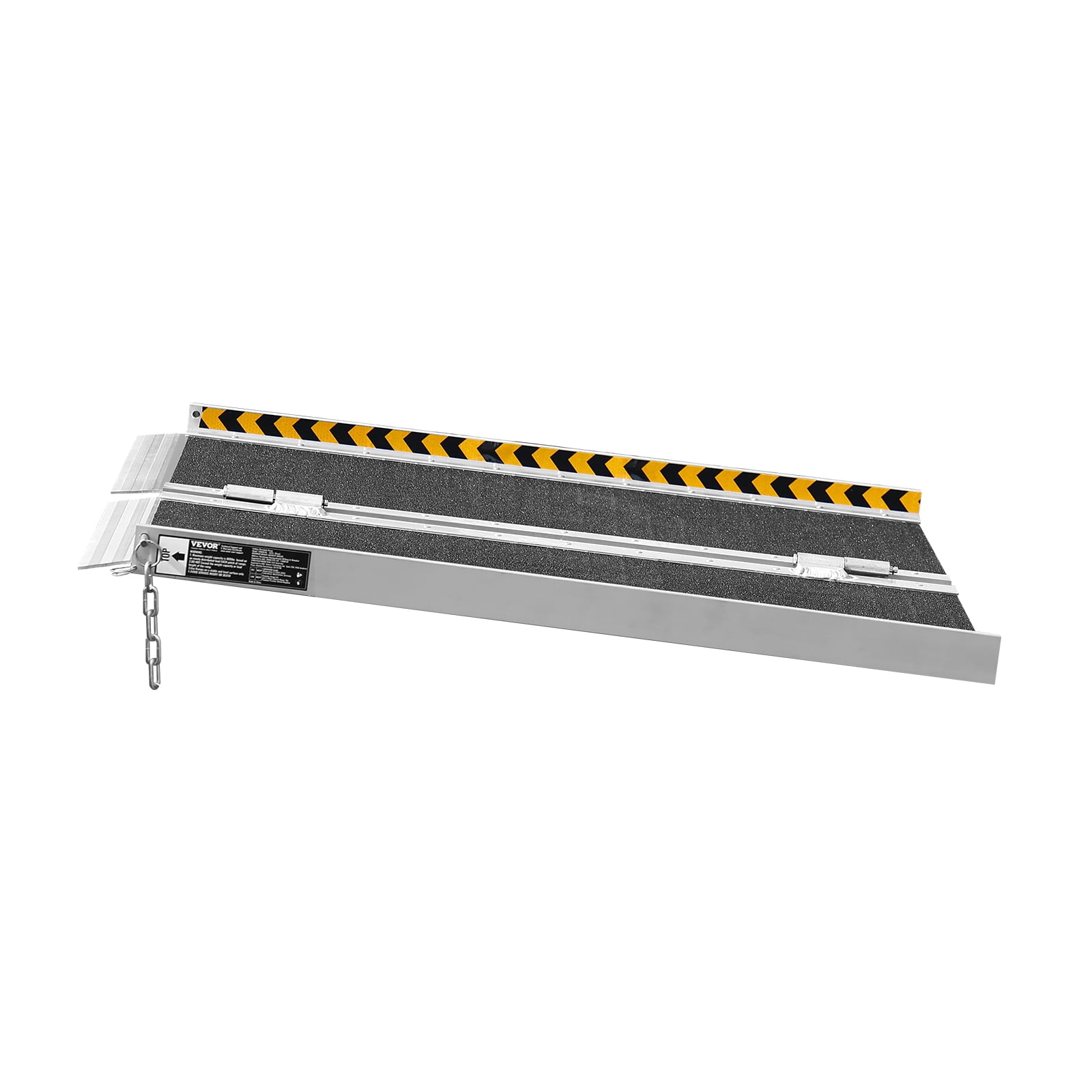 KFFKFF Folding Wheelchair Ramp, Portable Aluminum Threshold Ramp, Measuring 3 feet in Length and Capable of Supporting Up to 800 pounds