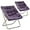 Purple, variant on VibrantEcho Saucer Chair for Adult, Square Comfy Cozy Chair Folding Chair Faux Fur Metal Frame Foldable Reading Chair Accent Chair for Bed Room Living Room, Blue