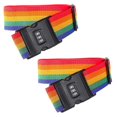 thumbnail image 3 of 2 Pcs Suitcase Belt Lockable Luggage Straps Safety Luggage, 3 of 5