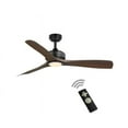 thumbnail image 2 of Home Decorators Collection Bayshire 52 in. LED Indoor/Outdoor Matte Black Ceiling Fan with Remote Control and White Color Changing Light Kit, 2 of 2